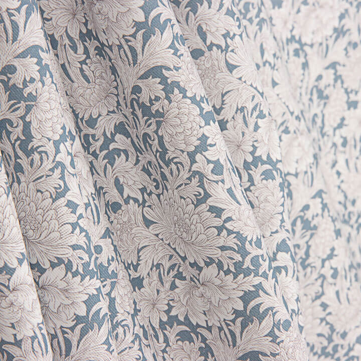 Viyela Estampada Damasco Azul - Ribes y Casals