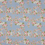 Viyela Estampada Rosas Provenza Azul - Ribes y Casals