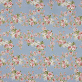 Viyela Estampada Rosas Provenza Azul - Ribes y Casals