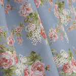 Viyela Estampada Rosas Provenza Azul - Ribes y Casals