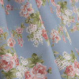 Viyela Estampada Rosas Provenza Azul - Ribes y Casals