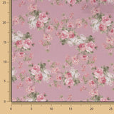 Viyela Estampada Rosas Provenza Rosa - Ribes y Casals