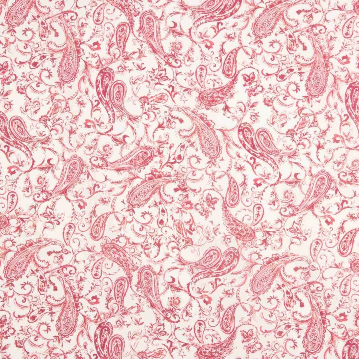 Popelín Cachemir Rojo - Ribes y Casals