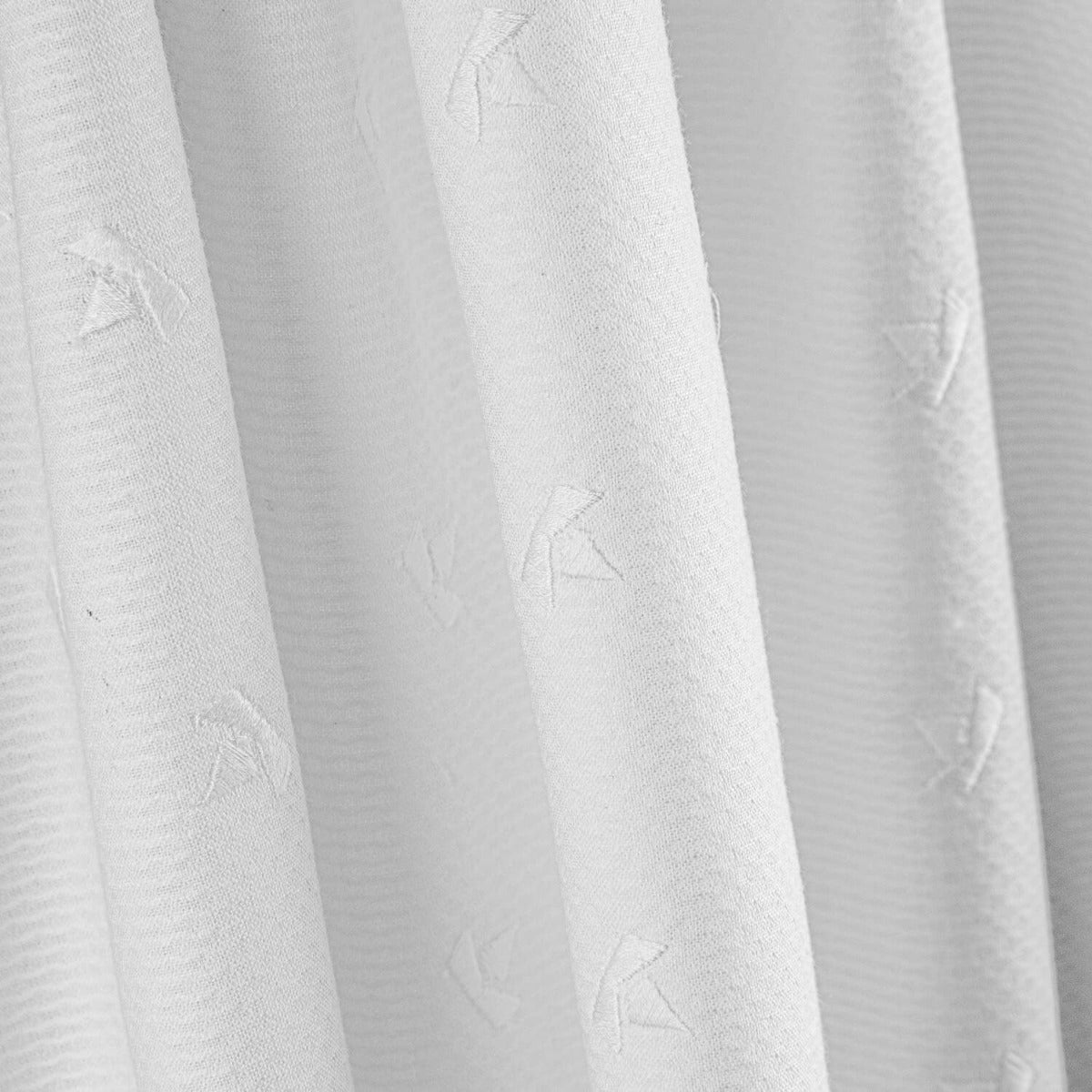 Retal Piqué Bordado Barquitos Blanco - Varias medidas x ancho de 155 cms - Ribes y Casals