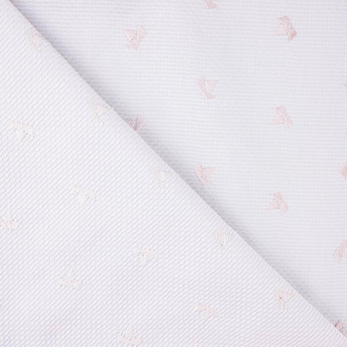 Piqué Bordado Barquitos Rosa - Ribes y Casals