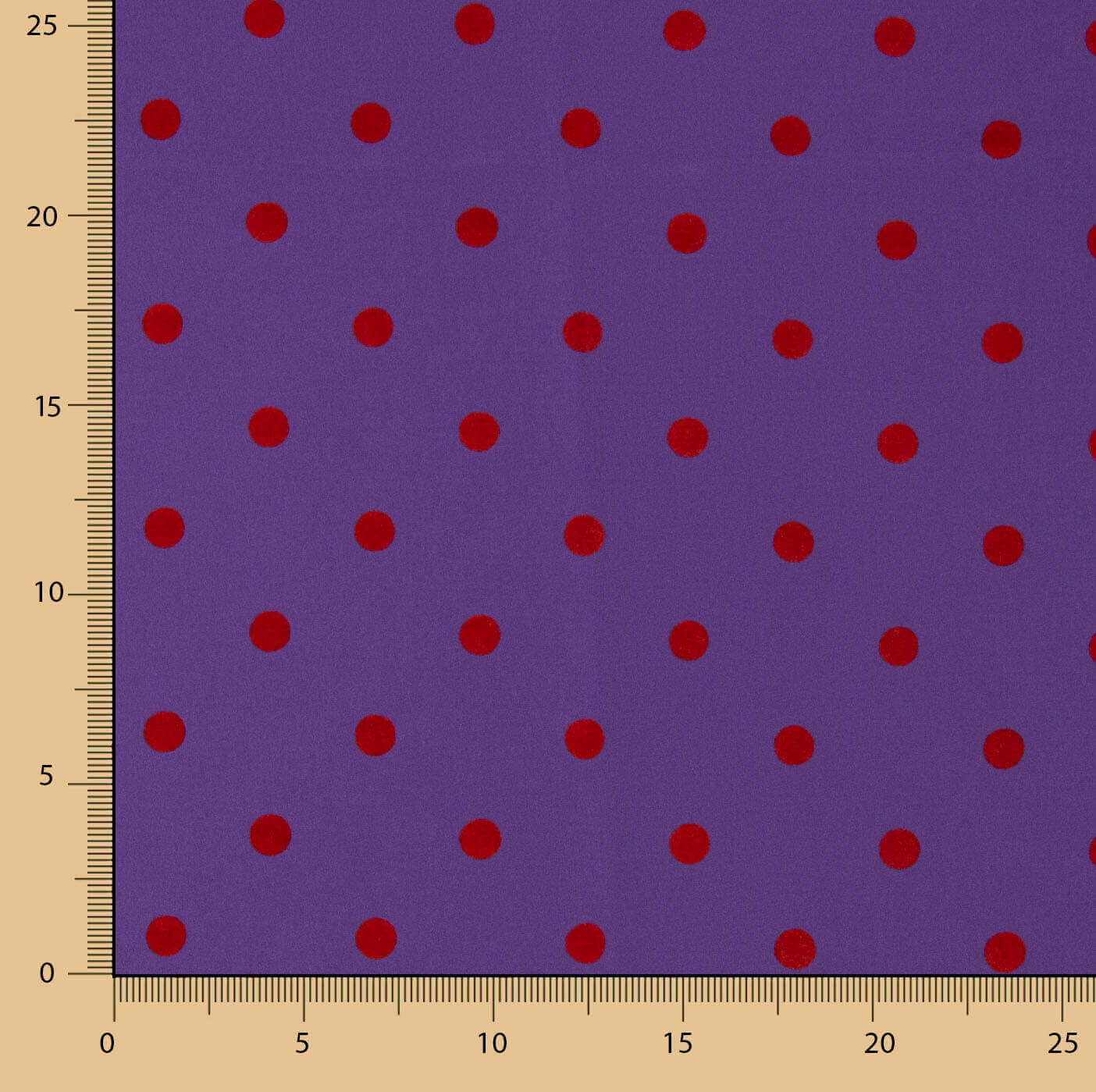 Koshibo Morado Flocado Lunar Rojo - Ribes y Casals