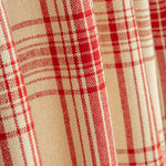 Retal Esterilla Estampada Cuadro Rojo 180x160 cms - Ribes y Casals