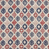 Popelín Estampado Granada Azul - Ribes y Casals