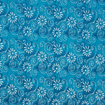 Voile Algodón Estampado Espirales Batik Turquesa - Ribes y Casals