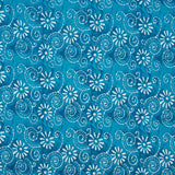 Voile Algodón Estampado Espirales Batik Turquesa - Ribes y Casals