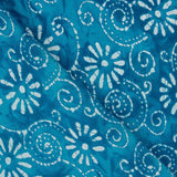 Voile Algodón Estampado Espirales Batik Turquesa - Ribes y Casals