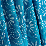 Voile Algodón Estampado Espirales Batik Turquesa - Ribes y Casals