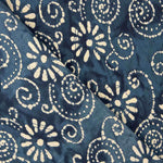 Voile Algodón Estampado Espirales Batik Índigo - Ribes y Casals