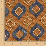 Voile Algodón Estampado Ikat Terra Índigo - Ribes y Casals