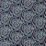 Voile Algodón Estampado Flor Índigo Nocturno - Ribes y Casals