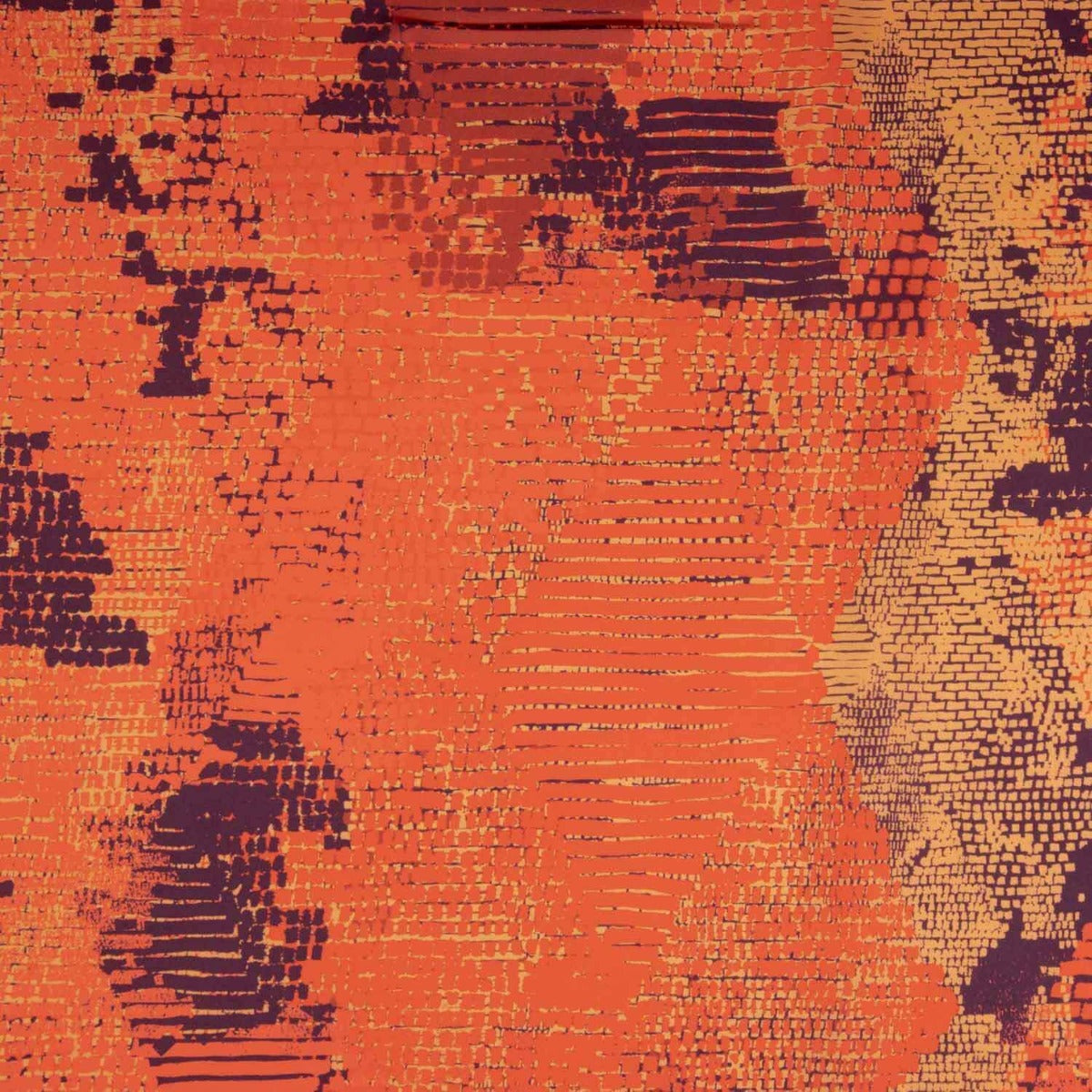 Twill Satén Pixel Coral - Ribes y Casals