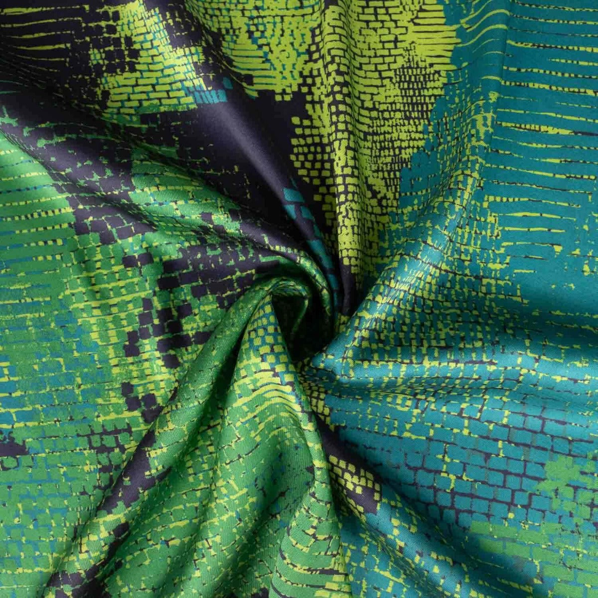 Twill Satén Pixel Jungle - Ribes y Casals