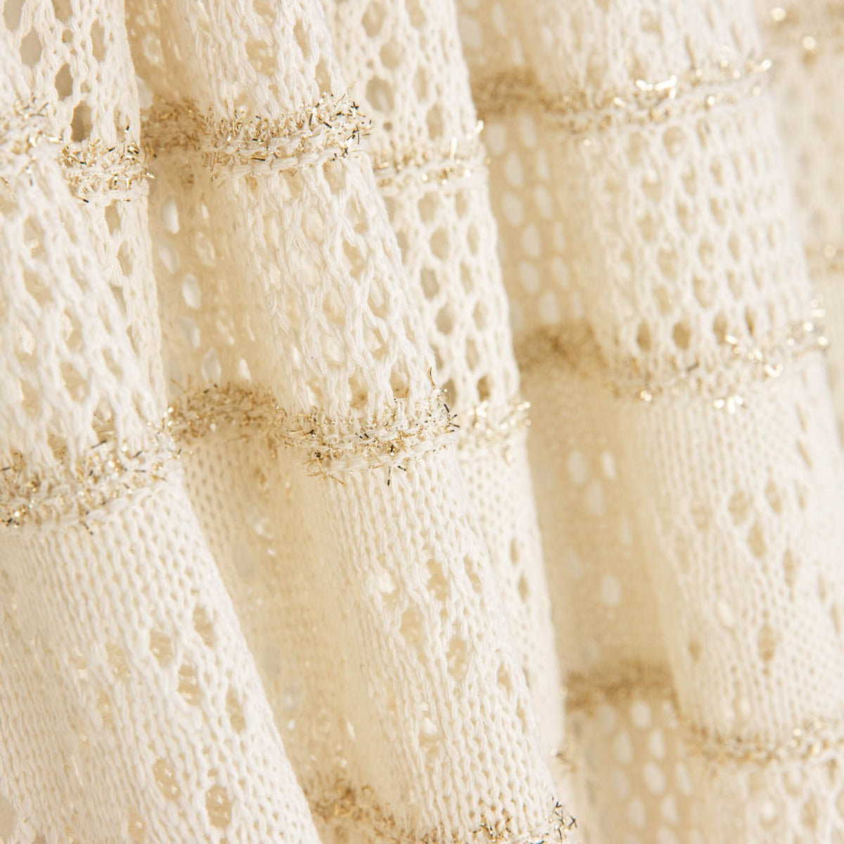 Retal Crochet Glam Crudo 130x145 cms - Ribes y Casals