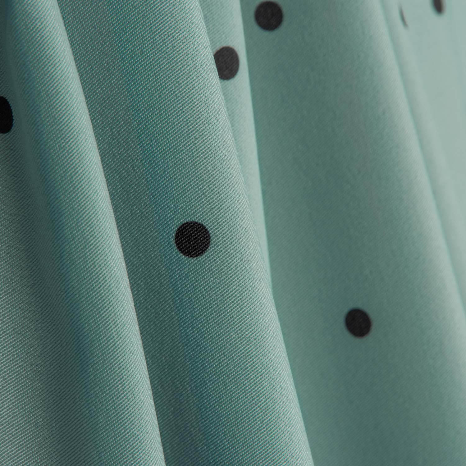 Polytecno Elástico Lunar Negro Fondo Azul Báltico - Ribes y Casals