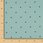 Polytecno Elástico Lunar Negro Fondo Azul Báltico - Ribes y Casals