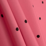 Polytecno Elástico Lunar Negro Fondo Coral - Ribes y Casals