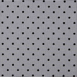 Vichy Algodón Negro Flocado Lunar Negro - Ribes y Casals