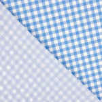 Crepe Vichy Azul y Blanco - Ribes y Casals