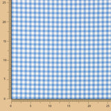 Crepe Vichy Azul y Blanco - Ribes y Casals