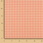 Crepe Vichy Naranja y Coral - Ribes y Casals