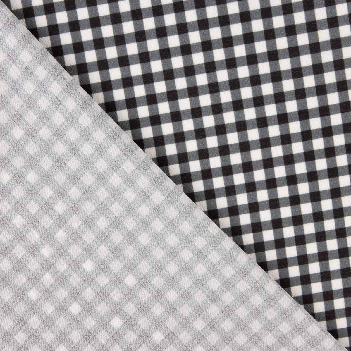 Crepe Vichy Negro y Blanco - Ribes y Casals