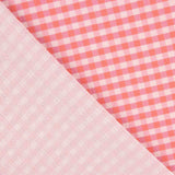 Crepe Vichy Malva y Fresa - Ribes y Casals