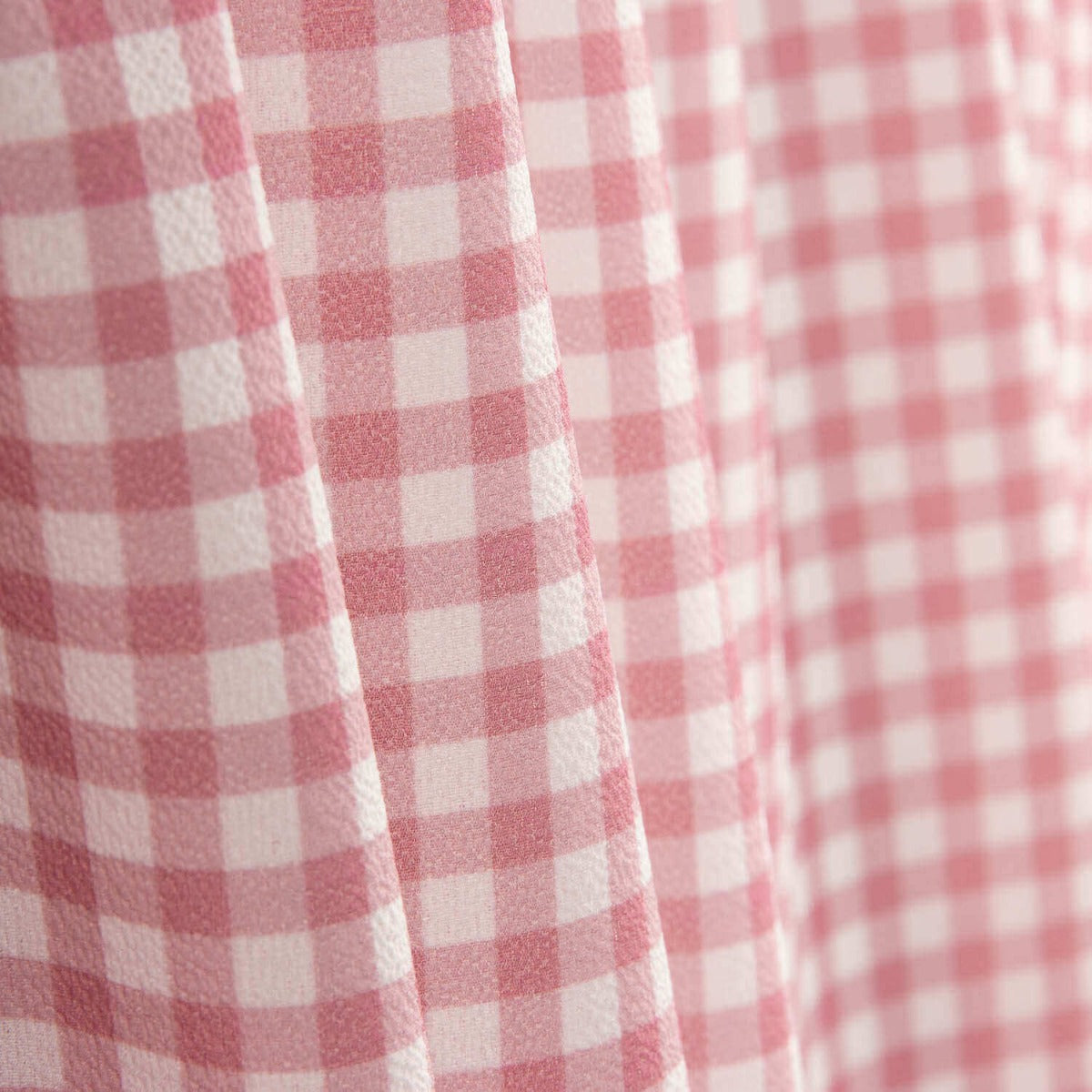 Crepe Vichy Rosa y Blanco - Ribes y Casals