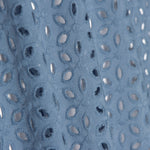 Bordado Suizo Pétalos Azul Denim Oscuro - Ribes y Casals