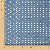 Bordado Suizo Pétalos Azul Denim Oscuro - Ribes y Casals