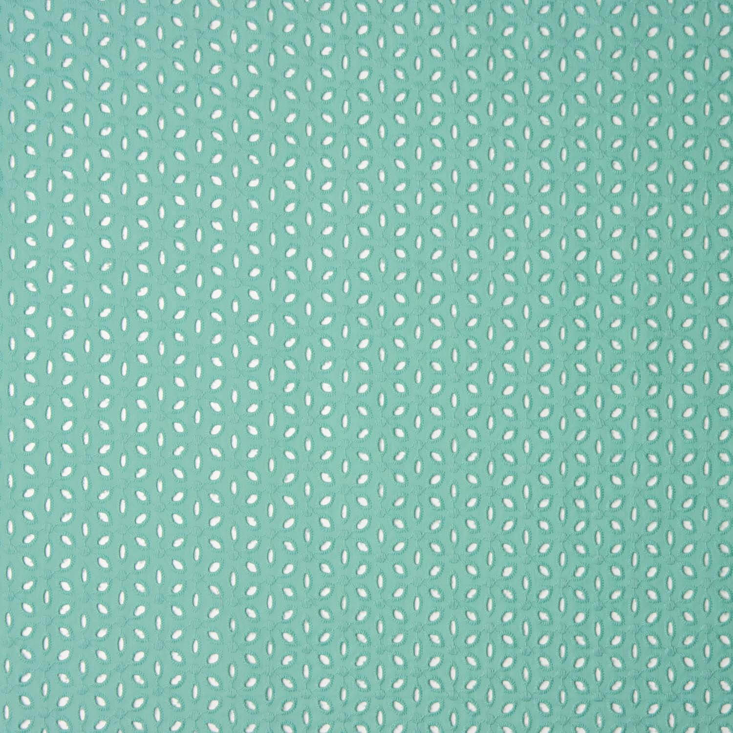 Bordado Suizo Pétalos Verde Agua - Ribes y Casals