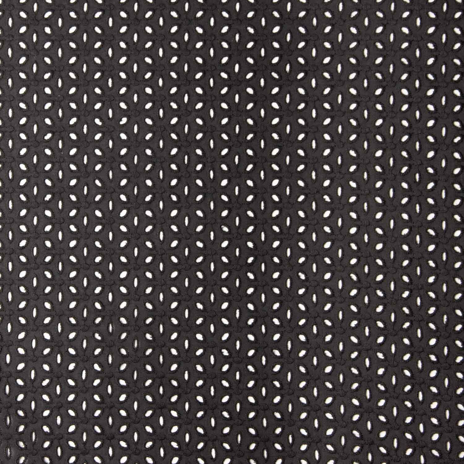 Bordado Suizo Pétalos Negro - Ribes y Casals