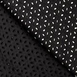 Bordado Suizo Pétalos Negro - Ribes y Casals