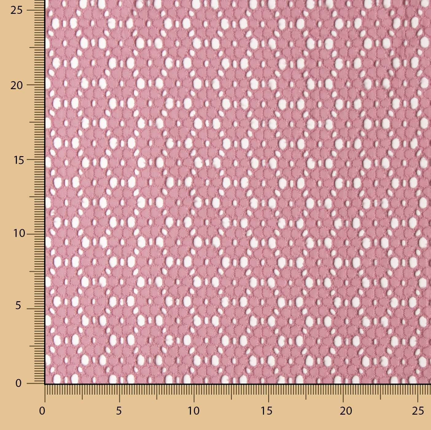 Bordado Suizo Margarita Rosa Palo - Ribes y Casals