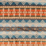 Coralina Estampada Étnica Azul y Teja - Ribes y Casals