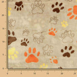 Coralina Estampada Huellas de Animales Beige - Ribes y Casals