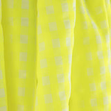 Popelina Seersucker Cuadros Amarillo Flúor - Ribes y Casals