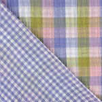 Doble Gasa Bambula Reversible Cuadro Pastel - Ribes y Casals