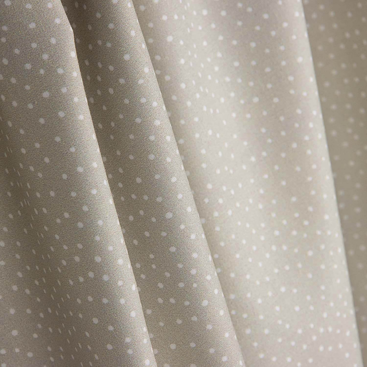 Percal Estampado Puntitos Blanco-Verde Suave - Ribes y Casals