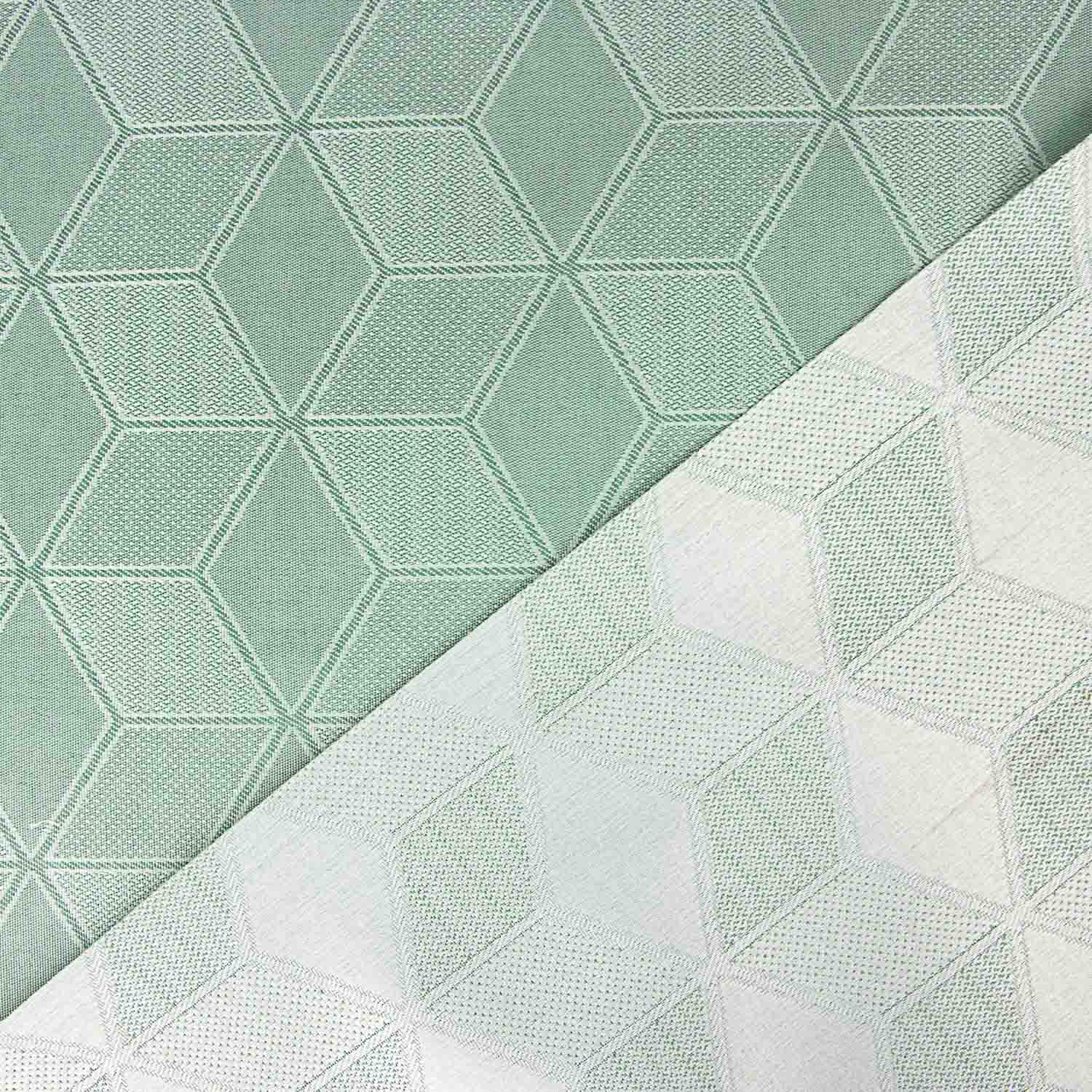 Mantel Resinado Antimanchas Cubo Verde - Ribes y Casals