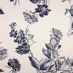 Satén Poliéster Estampada Jardín Nocturno - Ribes y Casals