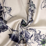 Satén Poliéster Estampada Jardín Nocturno - Ribes y Casals