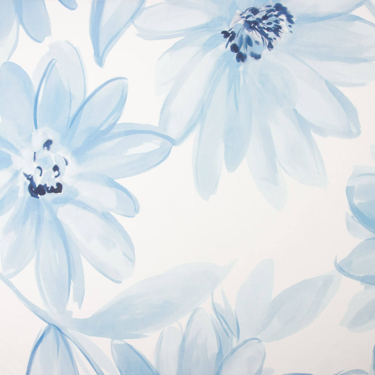 Viscosa Flor Acuarela Azul - Ribes y Casals