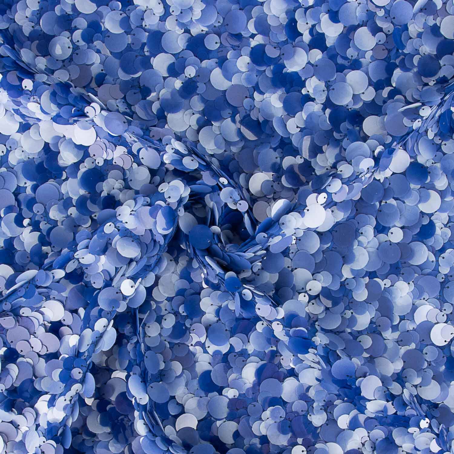 Georgette Lentejuela Bolas Maxi Azul - Ribes y Casals