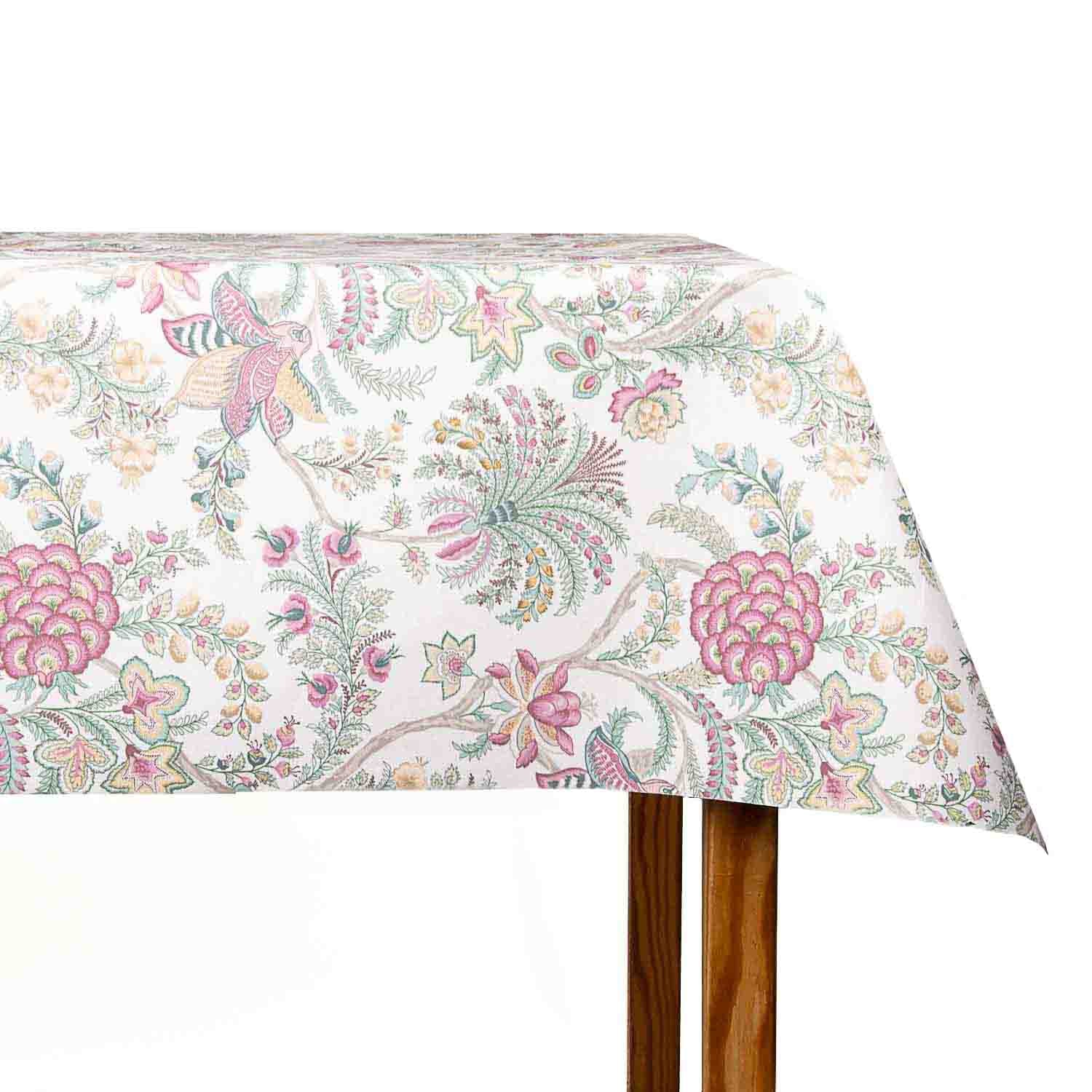 Mantel Resinado Floral Exótico Pastel - Ribes y Casals