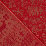 Loneta Jacquard Navidad Lurex Roja - Ribes y Casals